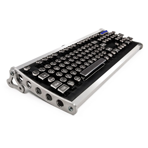 Механическая клавиатура в стиле стимпанк. Datamancer Aviator Keyboard